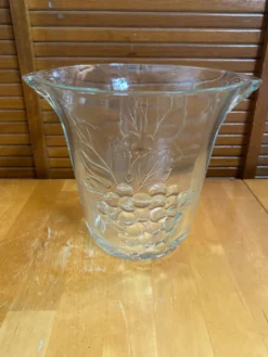 Seau a champagne rafraîchissoir crescendo verre moule décor raisin vin