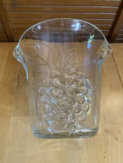 Seau a champagne rafraîchissoir crescendo verre moule décor raisin vin