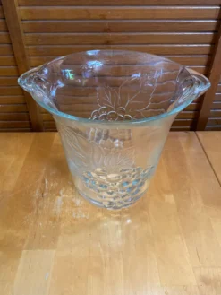 Seau a champagne rafraîchissoir crescendo verre moule décor raisin vin