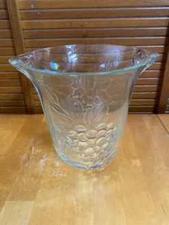 Seau a champagne rafraîchissoir crescendo verre moule décor raisin vin