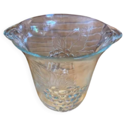 Seau a champagne rafraîchissoir crescendo verre moule décor raisin vin