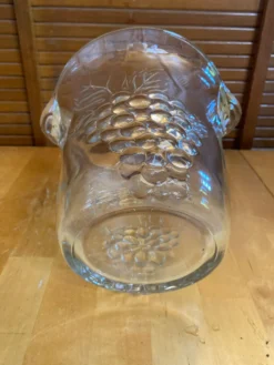 Seau a champagne rafraîchissoir crescendo verre moule décor raisin vin