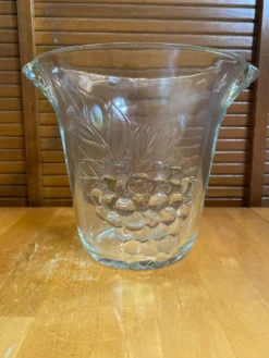 Seau a champagne rafraîchissoir crescendo verre moule décor raisin vin