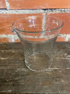 Seau A Vin Champagne Rafraîchissoir Verre Moule Made In Italy Vintage