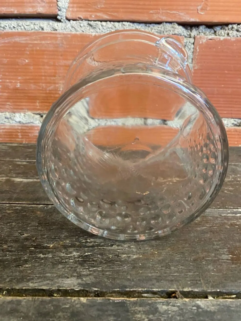 Seau A Vin Champagne Rafraîchissoir Verre Moule Made In Italy Vintage