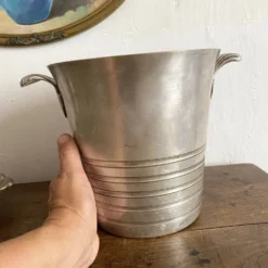Seau à champagne ancien anses coquille
