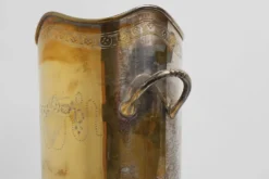 Seau à champagne ancien en cuivre plaqué argent, France, vers 1900