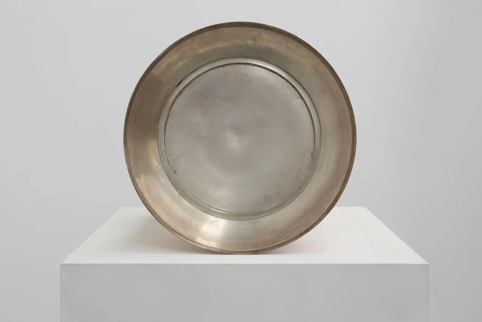 Seau à champagne ancien en cuivre plaqué argent, France, vers 1900