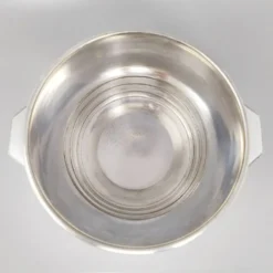 Seau à champagne Art Déco en argent massif par Luc Lanel pour Christofle Gallia