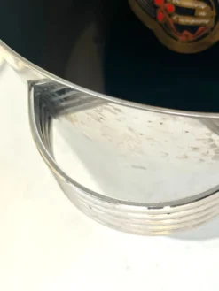 Seau à champagne Art Déco, vintage en acier inoxydable chromé français