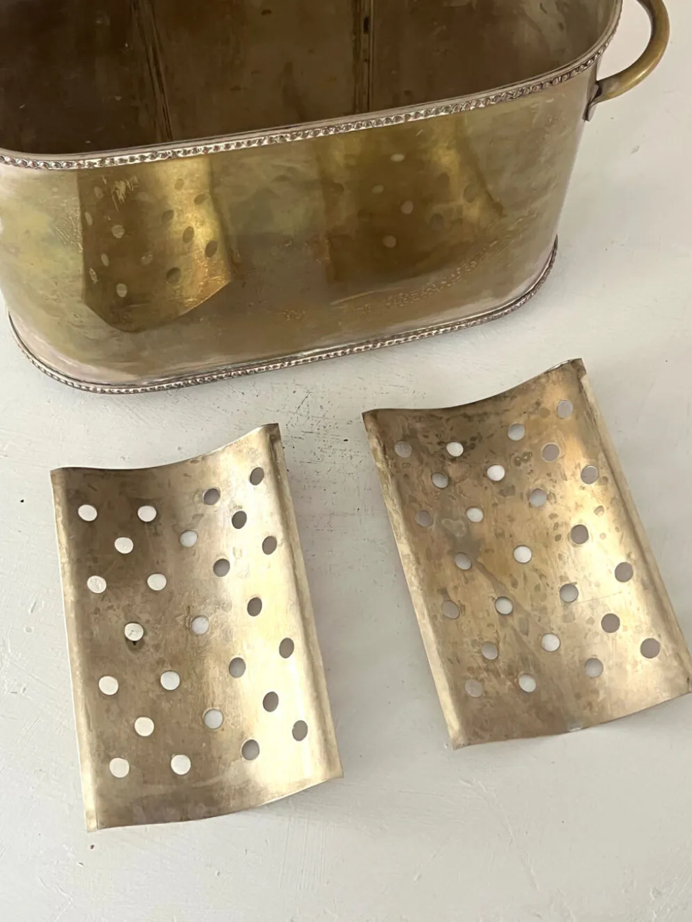 Seau à champagne de style Sheffield pour plusieurs bouteilles en métal argenté