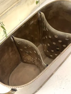 Seau à champagne de style Sheffield pour plusieurs bouteilles en métal argenté