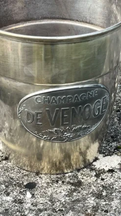 Seau à champagne De Venoge, refroidisseur à champagne antique art déco