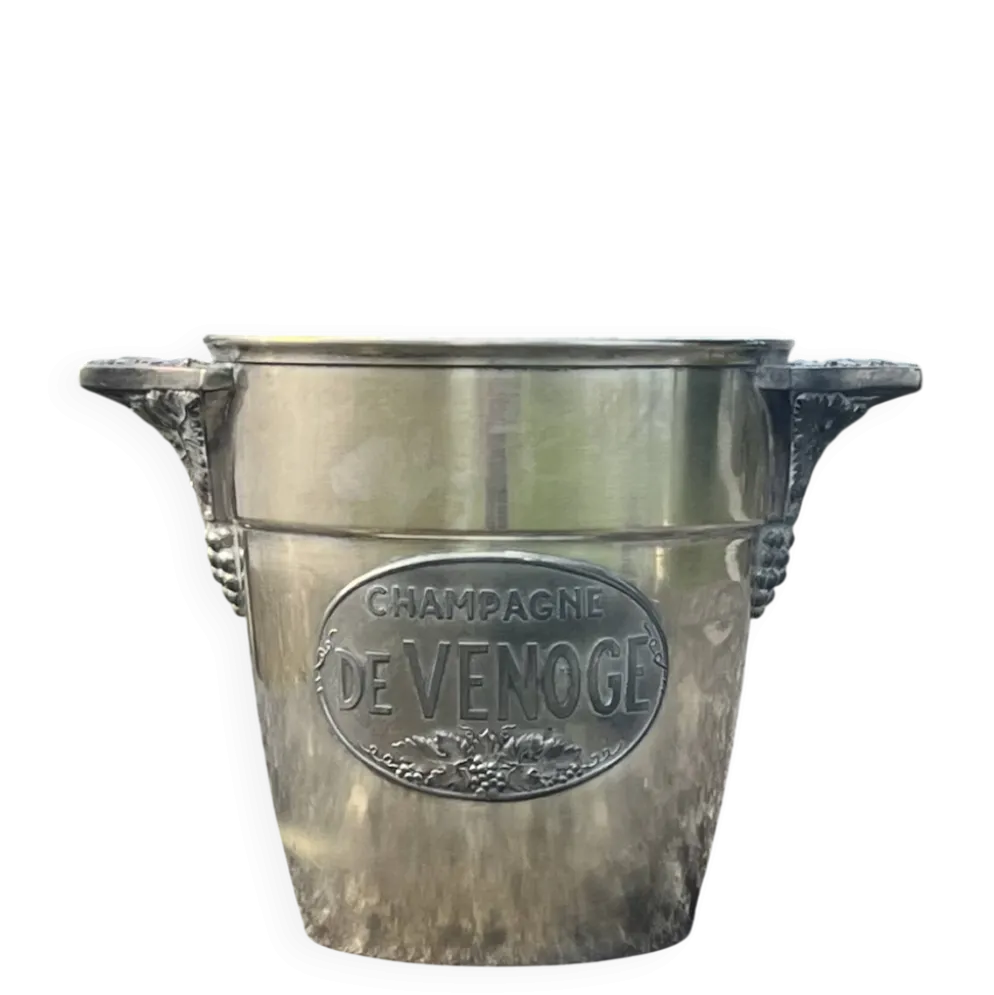 Seau à champagne De Venoge, refroidisseur à champagne antique art déco