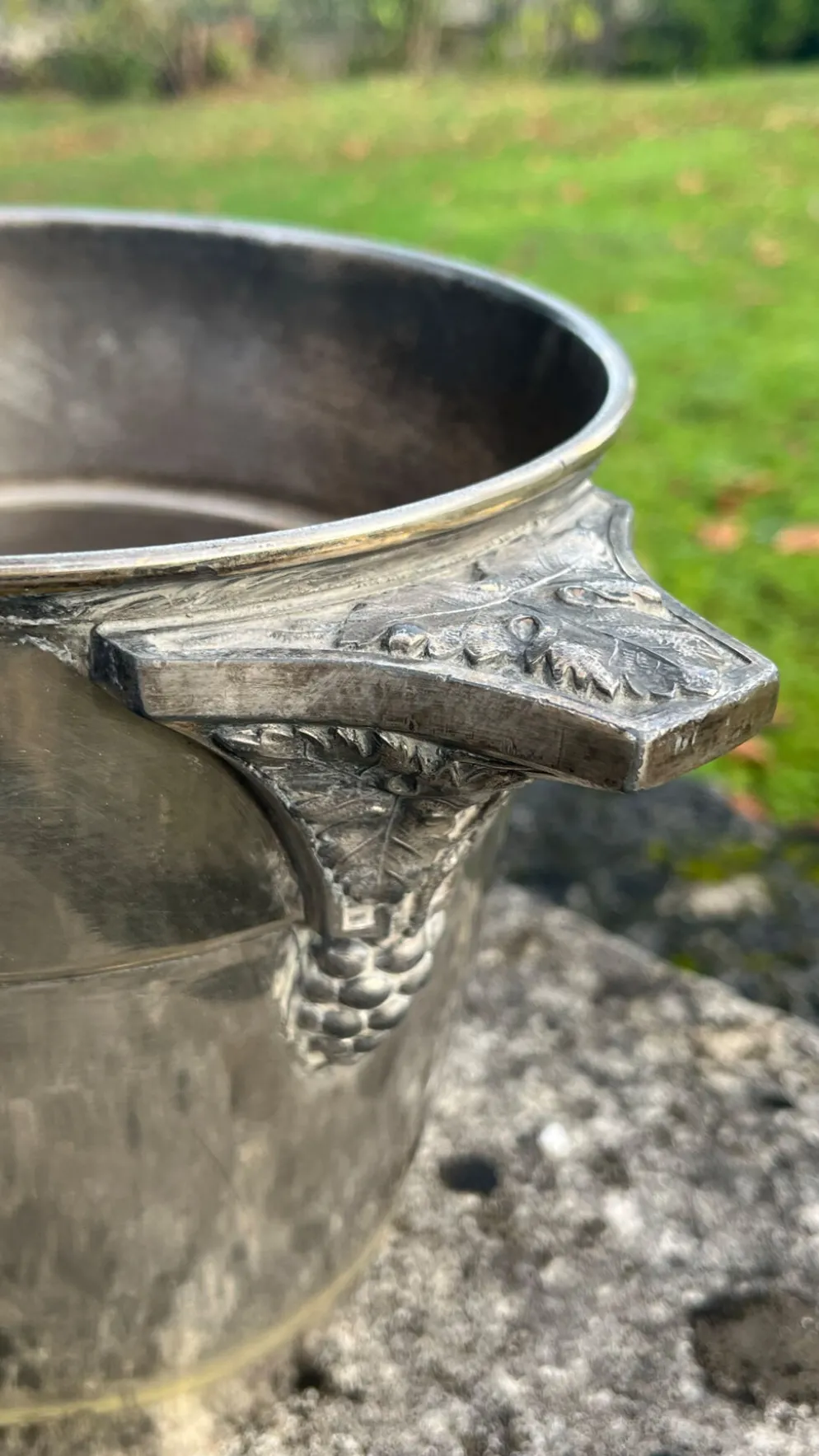 Seau à champagne De Venoge, refroidisseur à champagne antique art déco