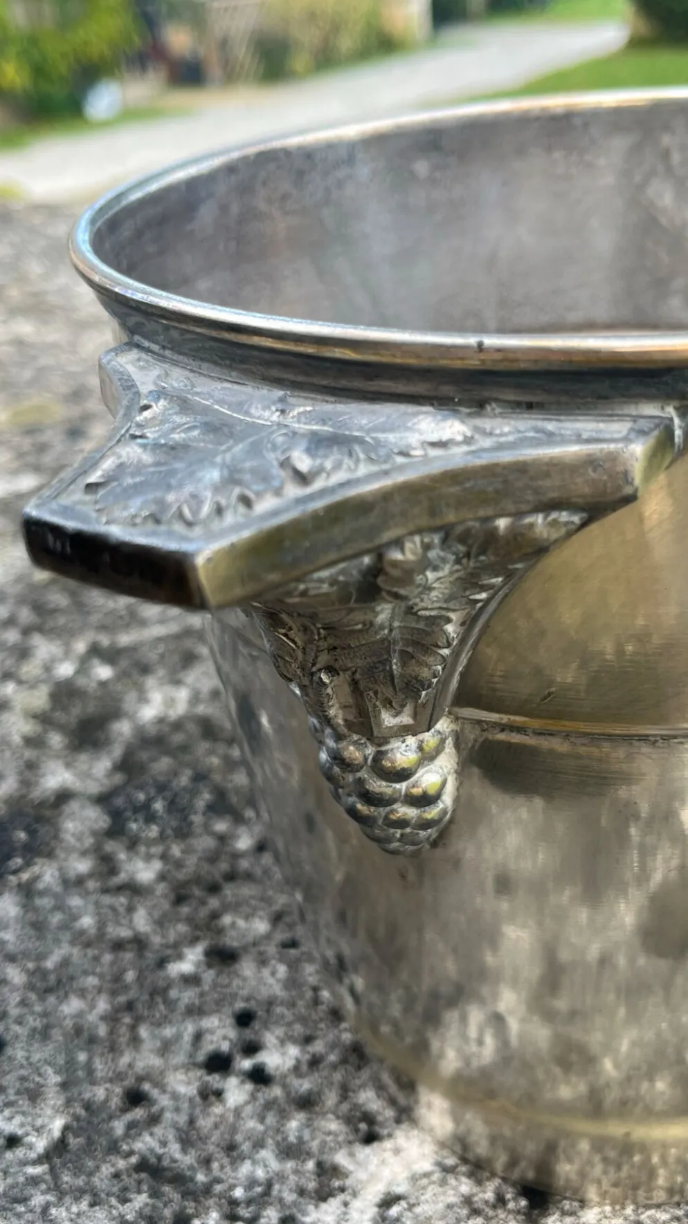 Seau à champagne De Venoge, refroidisseur à champagne antique art déco
