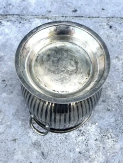 Seau à champagne en argent massif – Rafraîchisseur à vin de style Empire italien