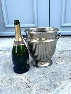 Seau à champagne en argent massif – Rafraîchisseur à vin de style Empire italien