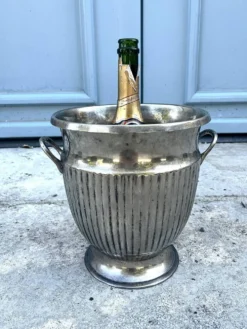 Seau à champagne en argent massif – Rafraîchisseur à vin de style Empire italien