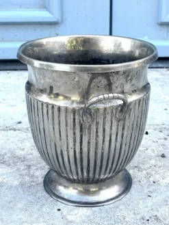 Seau à champagne en argent massif – Rafraîchisseur à vin de style Empire italien