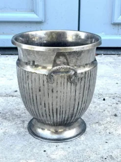 Seau à champagne en argent massif – Rafraîchisseur à vin de style Empire italien