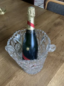 Seau à champagne en cristal