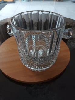 Seau à champagne en cristal