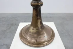 Seau à champagne en cuivre argenté Art Déco sur pied, France 1910