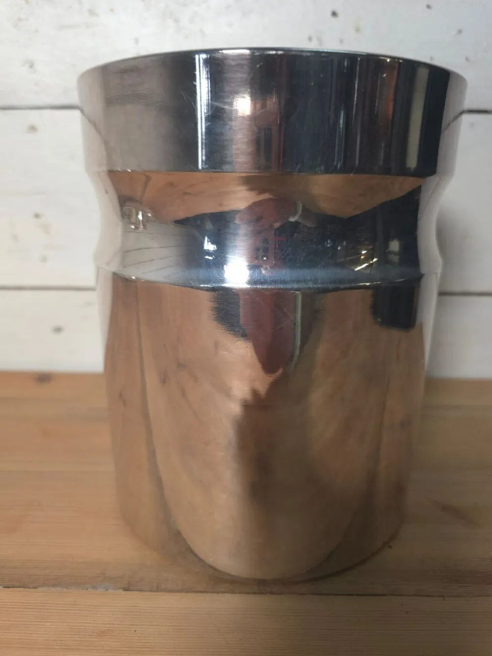 Seau à champagne en métal argenté