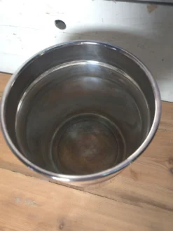 Seau à champagne en métal argenté