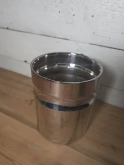 Seau à champagne en métal argenté