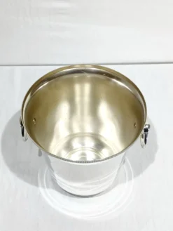 Seau à champagne en métal argenté
