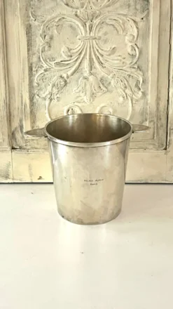Seau à champagne en métal argenté Christofle – Relais Plaza Paris