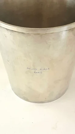 Seau à champagne en métal argenté Christofle – Relais Plaza Paris