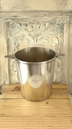Seau à champagne en métal argenté Christofle – Relais Plaza Paris