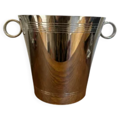 seau à champagne en métal chromé 1950