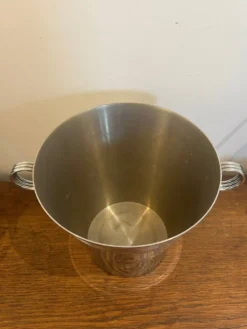 seau à champagne en métal chromé 1950