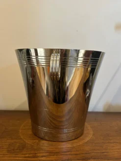 seau à champagne en métal chromé 1950
