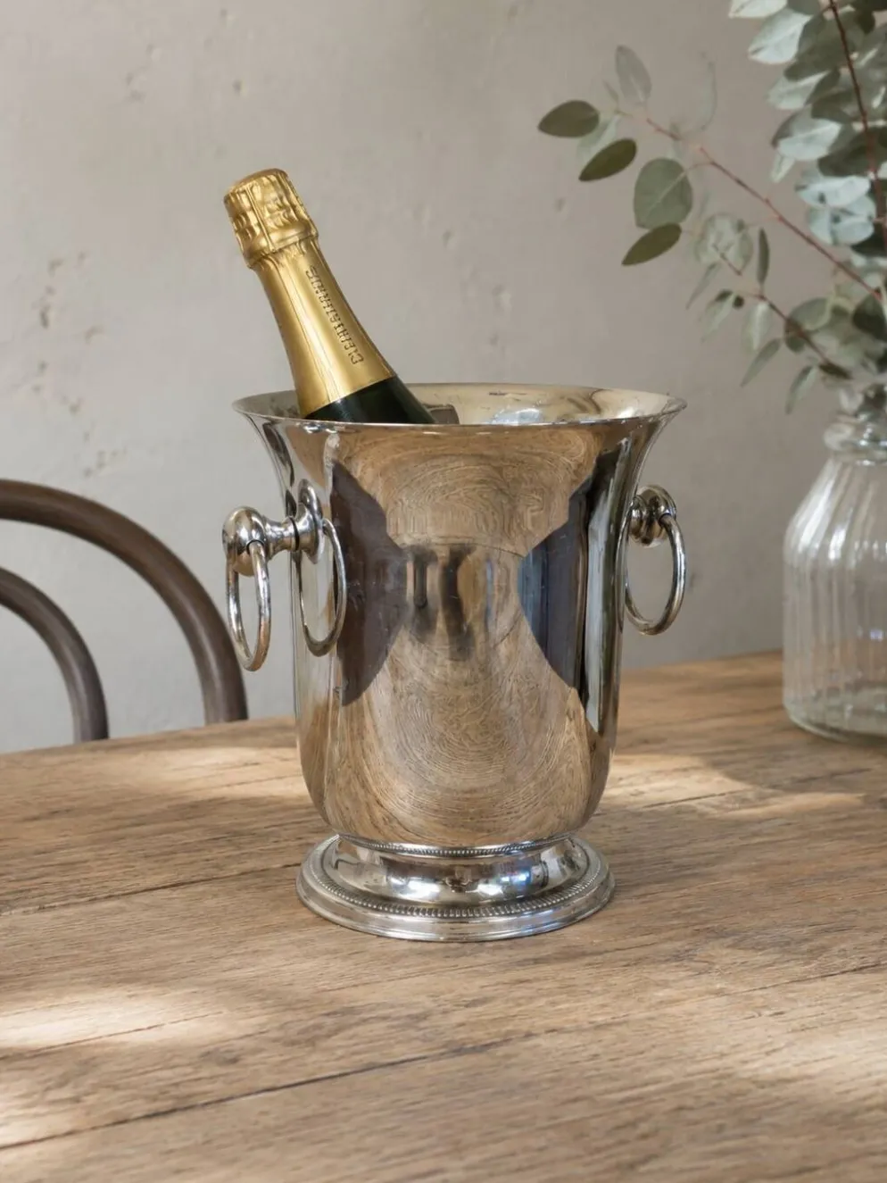 Seau à champagne et à vin Jean Couzon en inox 18/10