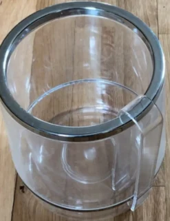 Seau à champagne ou seau glaçons et sa pince en plexiglas 17,5 * 15 cm