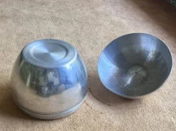 Seau à champagne pomme inox - Vintage - Bon état