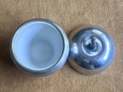 Seau à champagne pomme inox - Vintage - Bon état