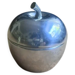 Seau à champagne pomme inox - Vintage - Bon état