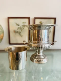 Seau à champagne seau à glace anglais en métal argenté