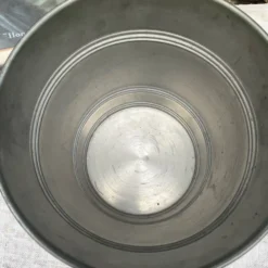 Seau à champagne vintage en cuivre véritable et inox
