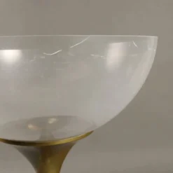 Seau à champagne vintage en laiton et plexiglas, Europe, années 1970