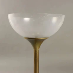 Seau à champagne vintage en laiton et plexiglas, Europe, années 1970