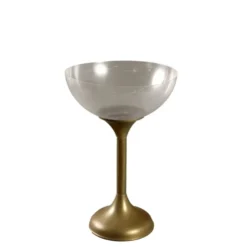 Seau à champagne vintage en laiton et plexiglas, Europe, années 1970
