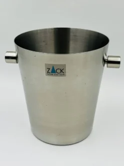 Seau à champagne Zack en acier inoxydable brossé