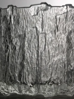 Seau en verre texturé de Tapio Wirkkala, années 1970, Finlande